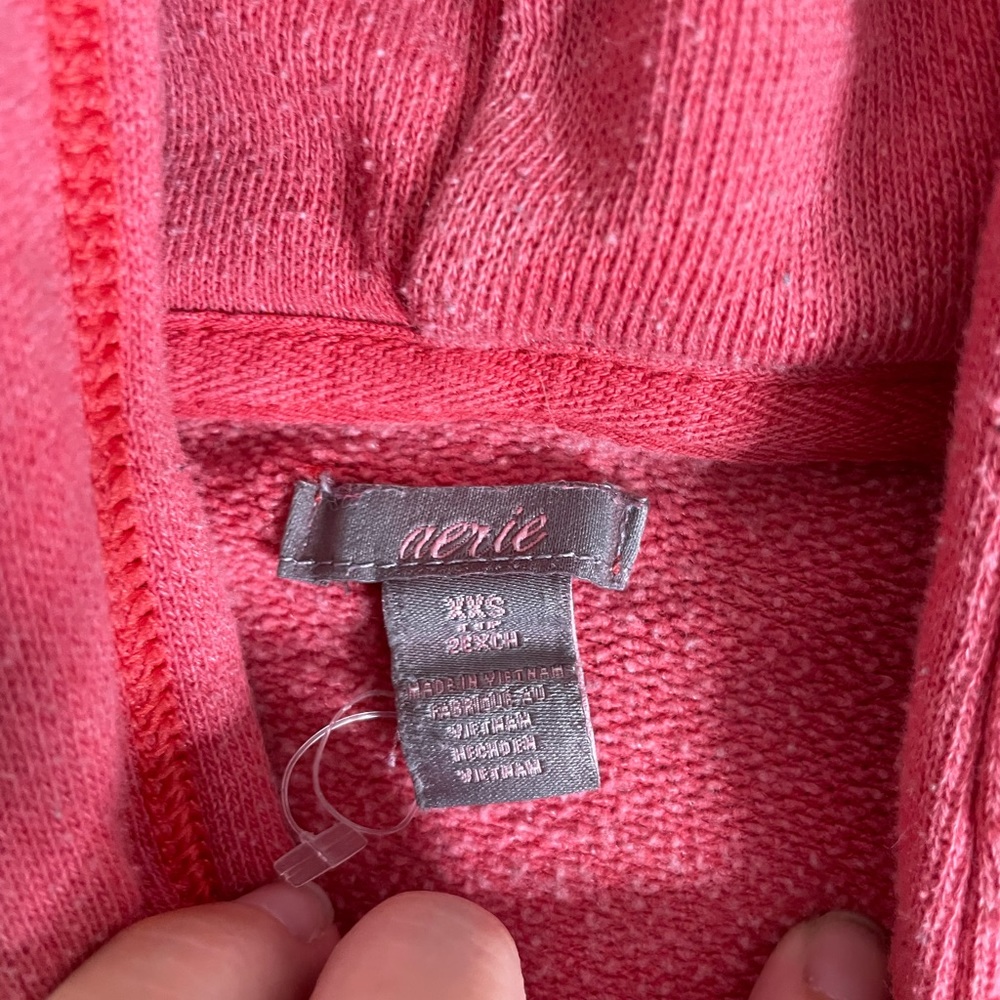 Aerie red oversized hoodie - Picture 3 of 4